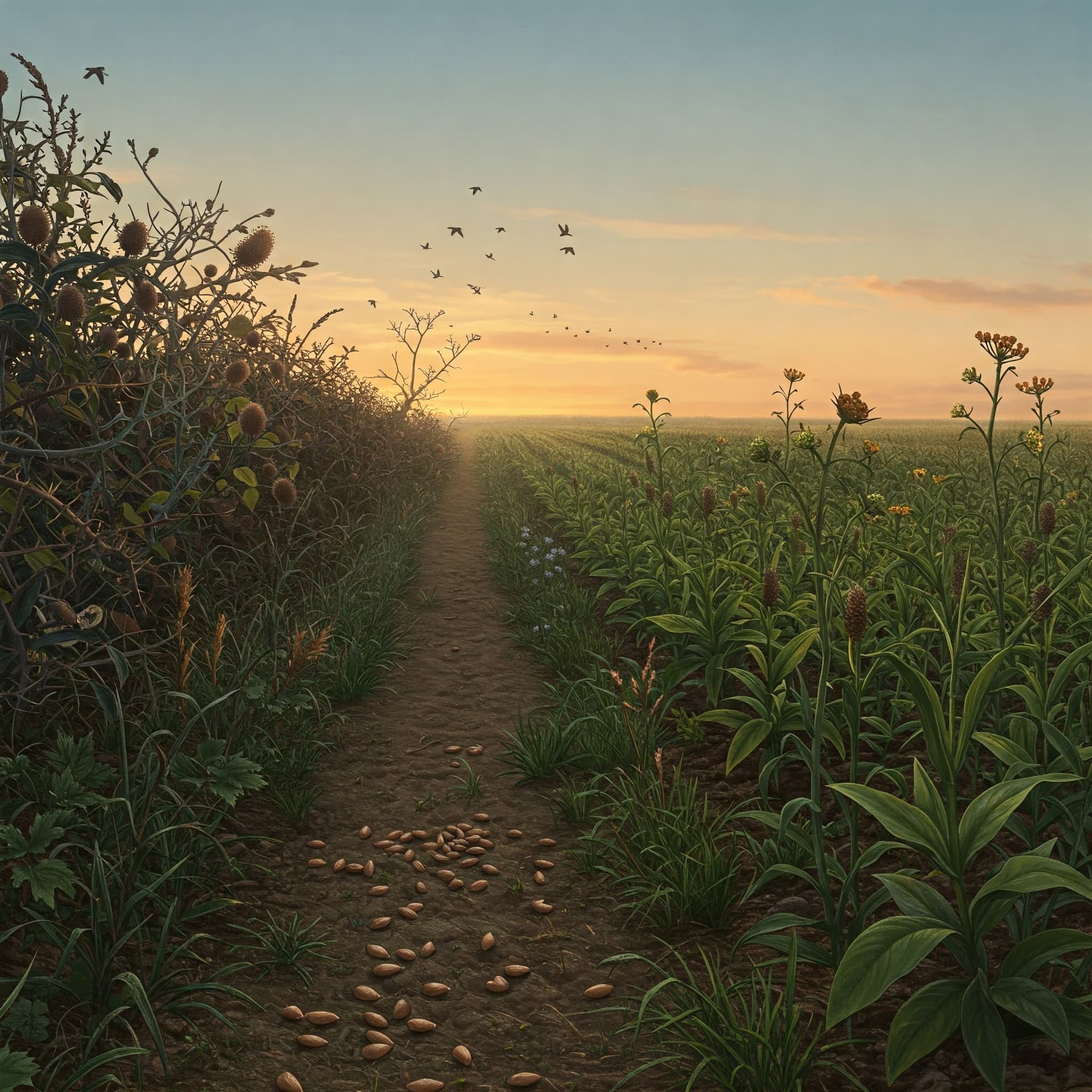 Seeds on different grounds